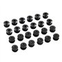 AQXYWAZQ Lot de 24 vis à tête cruciforme Courtes en Acier Noir