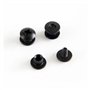 AQXYWAZQ Lot de 24 vis à tête cruciforme Courtes en Acier Noir, idéales for Le Bricolage et Les étuis/Clips et Gaines en Cuir