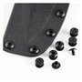 AQXYWAZQ Lot de 24 vis à tête cruciforme Courtes en Acier Noir, idéales for Le Bricolage et Les étuis/Clips et Gaines en Cuir