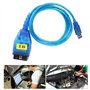 Ligne de Test d'adaptateur de câble de Diagnostic d'interface USB OBD, câble K + avec Pilote de CD pour K + K + Can avec Interru