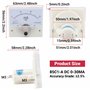 LiebeWH Ampèremètre Analogique 85C1 DC 0-30ma Pointeur DC Ampèremètre de Tête Instrument de Mesure de Courant Avec Structure Sim