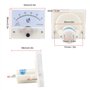 85C1 Compteur de Courant Analogique DC0-50UA ABS Pointeur Ampèremètre DC 500V pour Équipement Électrique