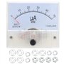85C1 Compteur de Courant Analogique DC0-50UA ABS Pointeur Ampèremètre DC 500V pour Équipement Électrique