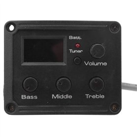 Ukulélé 3 Bandes EQ amplificateur égaliseur préampli Micro avec écran LCD Récupérer