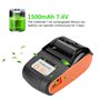 Socobeta Imprimante Thermique sans Fil USB d'imprimante de Ticket de reçu Bluetooth 4.0 avec Batterie Lithium-ION Rechargeable 1