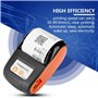 Socobeta Imprimante Thermique sans Fil USB d'imprimante de Ticket de reçu Bluetooth 4.0 avec Batterie Lithium-ION Rechargeable 1
