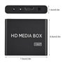 boîtier de Lecteur vidéo multimédia HDMI 110-240V 1080P - MKV/RM- Lecteurs USB HDD et Cartes SD
