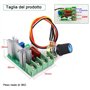 Contrôleur de Vitesse du Moteur, AC 50-220V 2000W SCR AC Régulateur de Tension Variateur de Vitesse pour Moteur Réglable LED Dim