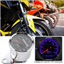 Kuuleyn Odomètre numérique Universel, jauge de Compteur de kilomètre numérique à LED de Modification rétro de Moto
