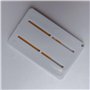 Lot de 2 jauges de profondeur de profil de pneu 0-20 mm en plastique - Plage de mesure de la jauge de profil des pneus - Portabl