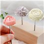 Lot de 4 clous en forme de fleur, 4 tailles pour décoration de gâteau, accessoire patisserie professionnel