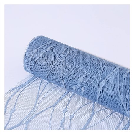 GUYTRM 5 Yards DIY Bouquet De Fleurs Papier D'emballage Point De Neige Jacquard Gaze Dentelle Maille Fil Tissu Boîte Cadeau Papi