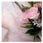 GUYTRM 5 Yards DIY Bouquet De Fleurs Papier D'emballage Point De Neige Jacquard Gaze Dentelle Maille Fil Tissu Boîte Cadeau Papi