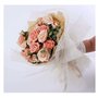 GUYTRM 5 Yards DIY Bouquet De Fleurs Papier D'emballage Point De Neige Jacquard Gaze Dentelle Maille Fil Tissu Boîte Cadeau Papi