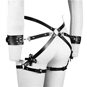 AJOHBM séxy shóp Jarretière en cuir Sess Ceinture Sēxtysē Yoga réglable