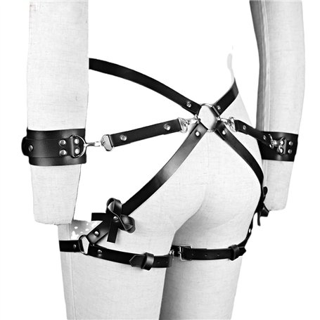 AJOHBM séxy shóp Jarretière en cuir Sess Ceinture Sēxtysē Yoga réglable