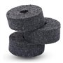 NIDONE 4 cm Tambour cymbal plaques de Feutre de cymbale Tampons de Remplacement de Support Gris 10 pcs/Set