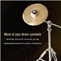 NIDONE 4 cm Tambour cymbal plaques de Feutre de cymbale Tampons de Remplacement de Support Gris 10 pcs/Set