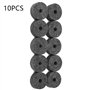NIDONE 4 cm Tambour cymbal plaques de Feutre de cymbale Tampons de Remplacement de Support Gris 10 pcs/Set
