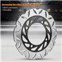 Disque de Frein de Moto de 240mm, Plaque de Rotor de Frein à Disque Arrière Ronde d'Épaisseur Adaptée pour NSS250 CB-1 CB400F CB