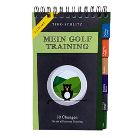 All Square Verlag Mon entraînement de golf : 30 exercices pour un entraînement efficace | Livret avec drills pour le sac de golf