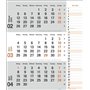 Agenda mural 2024 2024 orange pratique avec curseur de date, calendrier de bureau avec colonne de notes et aperçu de l'année, ca