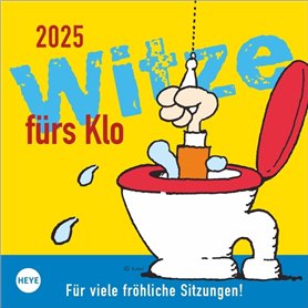 Calendrier mural humoristique 2025 avec 53 pages de blagues et de dictons pour les toilettes. Calendrier amusant à suspendre et