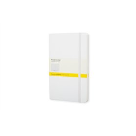 Moleskine - Carnet de Notes Classique Papier Quadrillé - Journal Couverture Rigide et Fermeture par Elastique - Couleur Blanche