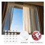 Aqxyedc Lot de 20 tiges aveugles Auto-alignantes de Luxe for fenêtre Verticale et Support Blanc Paquet de 10 (matériel de Traite