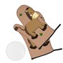 YYHHAOFA Cartoon Donkey Lot de 4 gants de cuisine isolés et maniques pour une protection anti-brûlure épaisse et durable