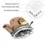 YYHHAOFA Cartoon Donkey Lot de 4 gants de cuisine isolés et maniques pour une protection anti-brûlure épaisse et durable