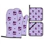 YYHHAOFA Blueberry Cake Lot de 4 maniques isolantes pour cuisine et pâtisserie pour une protection anti-brûlure épaisse et durab