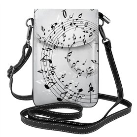 Dmorj Porte-monnaie mural pour téléphone portable : petit sac à bandoulière en cuir pour femme avec fentes pour cartes de crédit