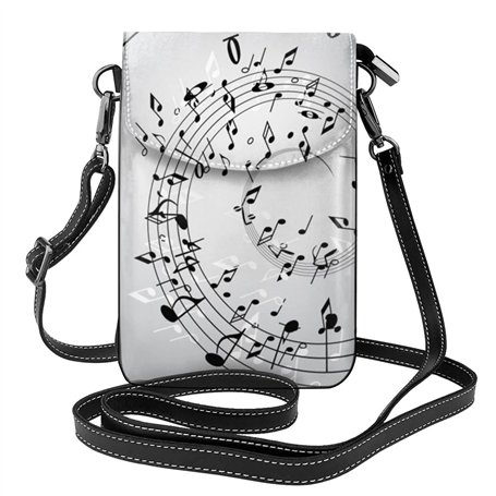 Dmorj Porte-monnaie mural pour téléphone portable : petit sac à bandoulière en cuir pour femme avec fentes pour cartes de crédit