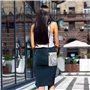 Dmorj Porte-monnaie mural pour téléphone portable : petit sac à bandoulière en cuir pour femme avec fentes pour cartes de crédit
