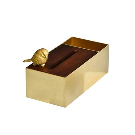 GHYUB Multifonctions Stockage Tissue Box Ménagers，boîte À Mouchoirs en Métal，Distributeur De Mouchoir Pratique pour Salle De Bai