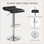 WOLTU Tabouret de Bar Lot de 2, Chaises de Bar, Tabourets de Comptoir avec Repose-Pieds, Réglable en Hauteur, Pivotant à 360°, e