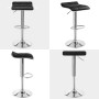 WOLTU Tabouret de Bar Lot de 2, Chaises de Bar, Tabourets de Comptoir avec Repose-Pieds, Réglable en Hauteur, Pivotant à 360°, e