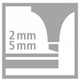 STABILO Surligneur BOSS MINI Pte Biseautée 2-5 mm Bleu