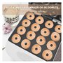 Pink Beryl 1400W Mini Donut Maker, Machine à fabriquer des Beignets antiadhésifs pour 16 Beignets, Machine à Coller chauffante D