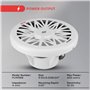 Pyle PLMRW8 Passive subwoofer Blanc subwoofer/caisson de basses - Subwoofers/caissons de basses (Caisson de basse passif, 35 - 3