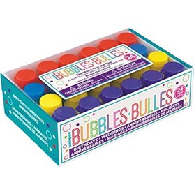 Unique Party - 95233 - Paquet de 24 Mini-Bouteilles à Bulles pour Pochettes - Cadeau