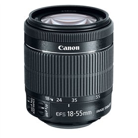 Canon EF-S 18-55mm f/3.5-5.6 is STM SLR Objectif Standard Black - Lentilles et filtres d'appareil Photo (SLR