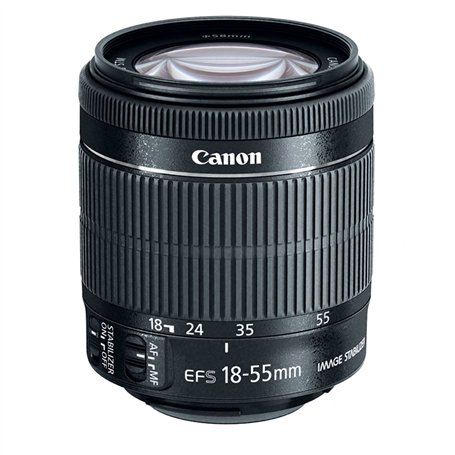 Canon EF-S 18-55mm f/3.5-5.6 is STM SLR Objectif Standard Black - Lentilles et filtres d'appareil Photo (SLR