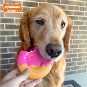 Jouet pour chien Nylabone Rose Bacon L