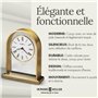 Howard Miller Reminisce Horloge de Table 613-118 - Finition en Laiton avec Mouvement à Quartz
