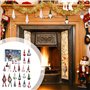 Calendrier de l'Avent 2024 Gnome – 24 jours Gnomes Calendrier de compte à rebours de Noël Adorable calendrier de l'Avent contien
