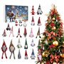 Calendrier de l'Avent 2024 Gnome – 24 jours Gnomes Calendrier de compte à rebours de Noël Adorable calendrier de l'Avent contien
