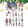 Calendrier de l'Avent 2024 Gnome – 24 jours Gnomes Calendrier de compte à rebours de Noël Adorable calendrier de l'Avent contien