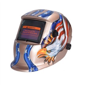 Nuzamas Fonctionne à l'énergie solaire Auto Assombrissement soudeur Masque de soudure protection Tête d'aigle pour arc TIG MIG b